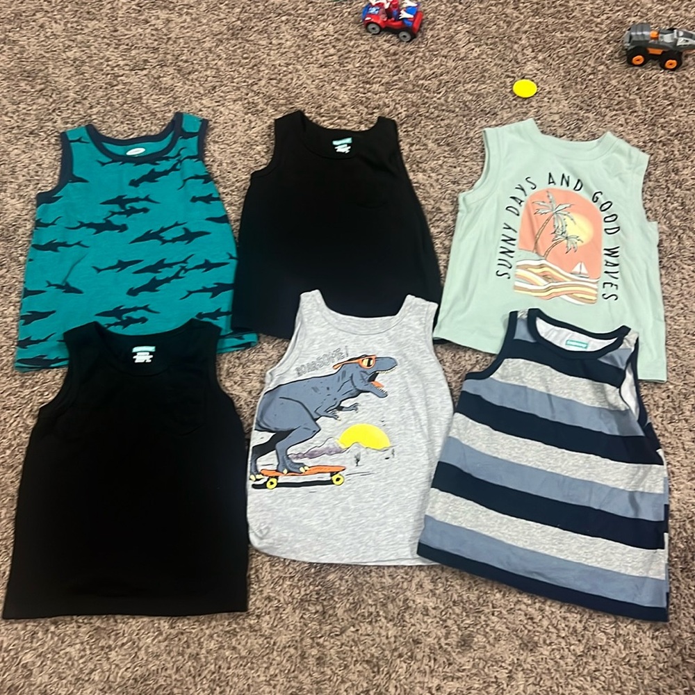 2T Kids Tank Tops - Black, Teal, Gray, Mint